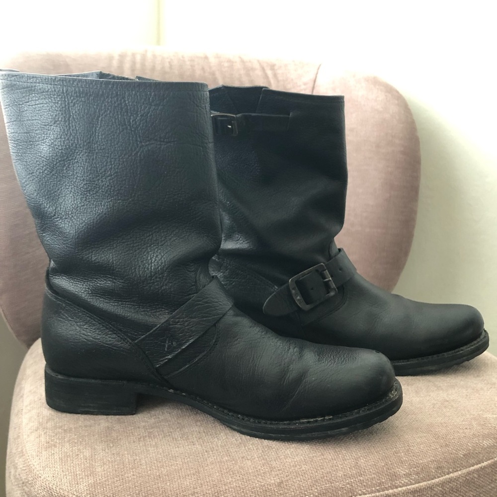 Black Frye Moto Boots